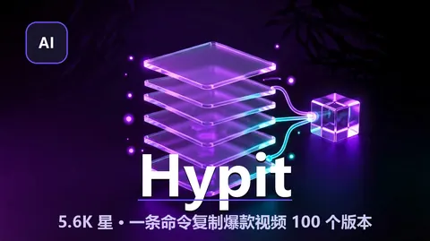 Hypit：把爆款视频拆成组件，一条命令批量克隆 100 个版本